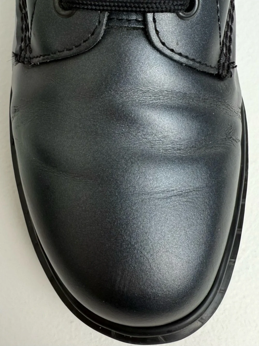 Vintage Dr. Martens England 1460 Metallic Graphite Shimmer Silver MIE Boots UK 9